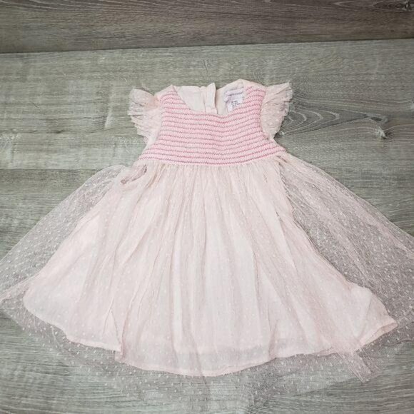 Jillians Closet Infant Pink Swiss Dot Tulle Party Dress 18M birthday princess - Picture 8 of 10